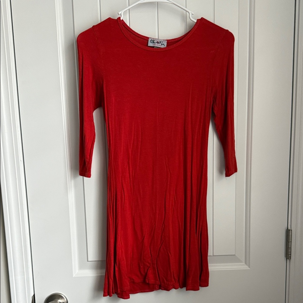 Burnt Orange Mini Dress